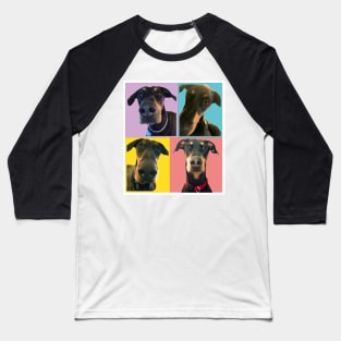 Doberman Mug Shots Baseball T-Shirt